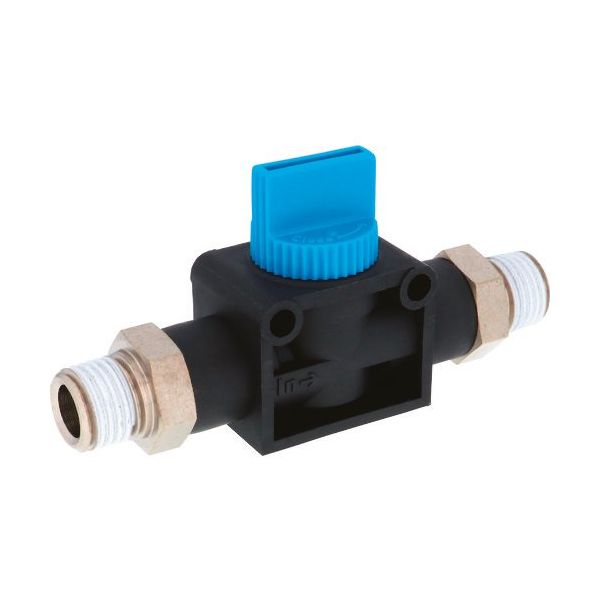 日本ピスコ PISCO ハンドバルブ ニップル3方弁チューブR1/4出力R1/4 HV02-02 1個 148-1764（直送品）