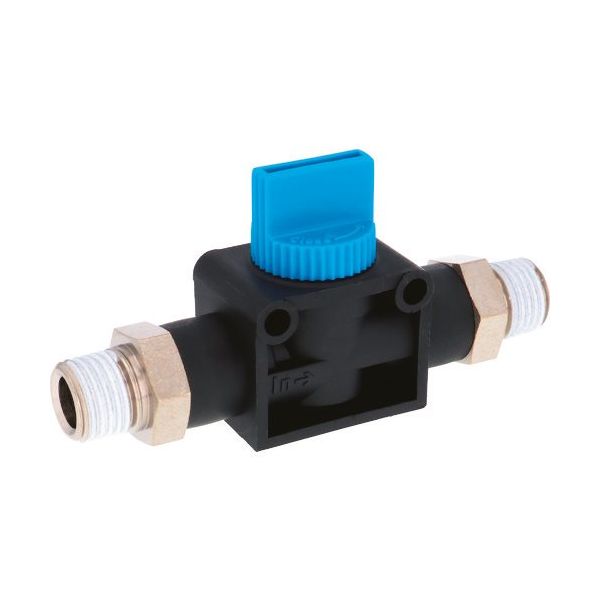 日本ピスコ PISCO ハンドバルブ ニップル2方弁チューブR1/4出力R1/4 HV02-02-2 1個 147-0637（直送品）