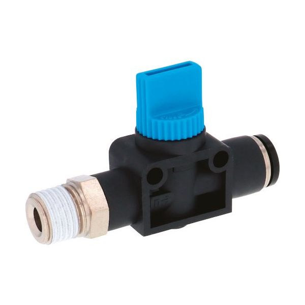 日本ピスコ PISCO ハンドバルブ ストレートB2方弁チューブR1/4出力8 HV02-8-2 1個 147-2274（直送品）