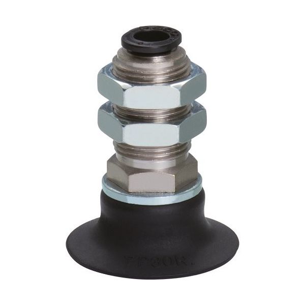 日本ピスコ PISCO 真空パッド スタンダードタイプ パッド外径:10mm ニトリルゴム 固定式 真空取出口:上 VPA10RN6J 1個（直送品）