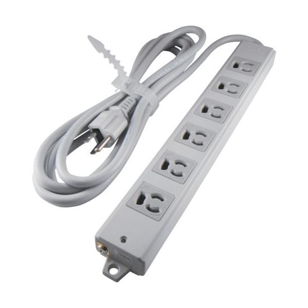 アメリカン電機 抜止形 OAタップ6ケ口 接地2P15A125V A8001 1本 134-7237（直送品）