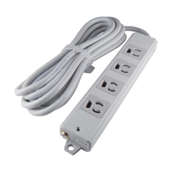 アメリカン電機 抜止形 OAタップ4ケ口 接地2P15A125V A8110 1本 134-7234（直送品）