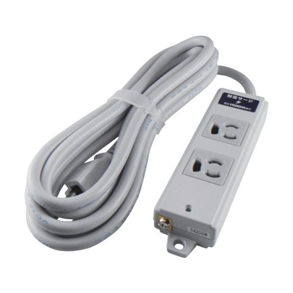 アメリカン電機 抜止形 OAタップ2ケ口 雷サージ付 接地2P15A125V A8140LS 1本 134-7239（直送品）