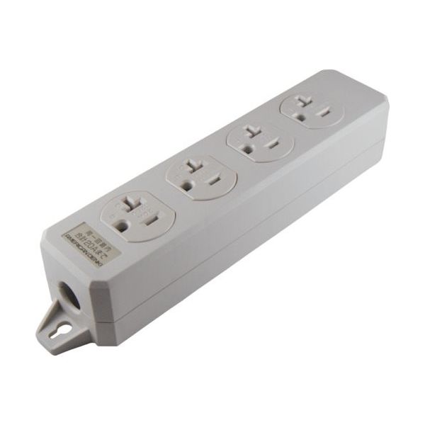 アメリカン電機 平刃形 OAタップ4ケ口 コードナシ 接地2P20A125V KU0060 1本 134-7250（直送品）