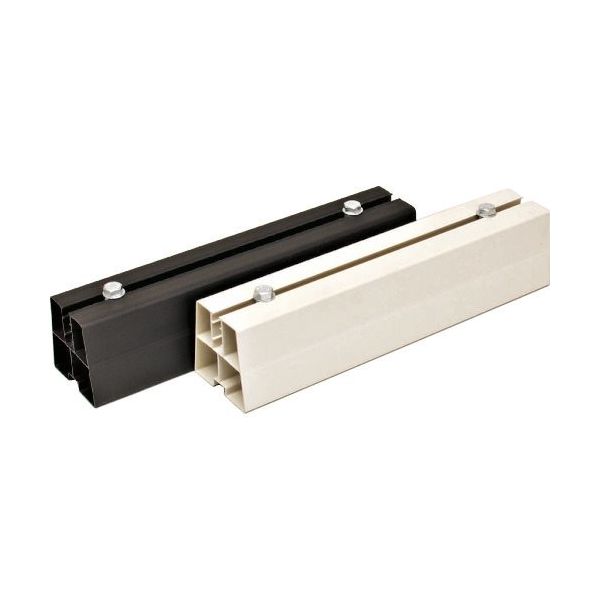 ジェフコム デンサン ライトロックベース AL-NRB-400-BK 1個 112-8853（直送品）