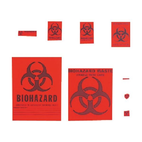 東京硝子器械 TGK バイオハザード・ラベル SBHー1 615-55-95-92 1組 184-5425（直送品）