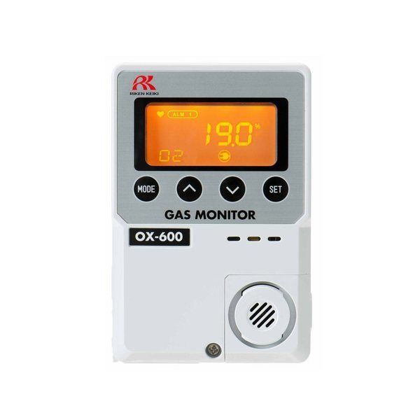 理研計器 簡易定置型酸素濃度計 OXー600(0ー25vol%)リモートセンサー(10m)乾電池仕様 OX-600-10C/BT 1台（直送品）