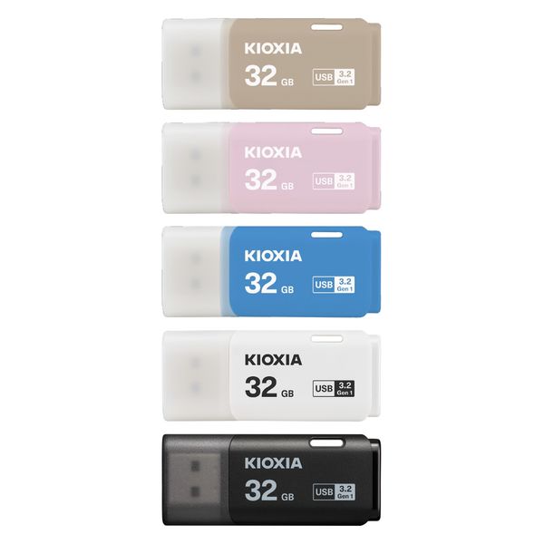 KIOXIA USBメモリ 5色セット 32GB USB3.2 / キャップ式 1パック - アスクル
