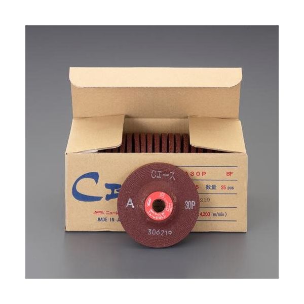 エスコ 100x6mm/#30 オフセット型砥石(25枚) EA809YC-430 1セット(2箱)（直送品）