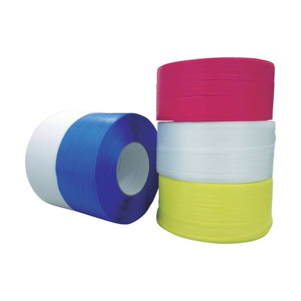 富士工業 FKK PPバンド 赤 12mm×3000m GOB-12X3000-R 1セット(2巻) 373-4905（直送品）