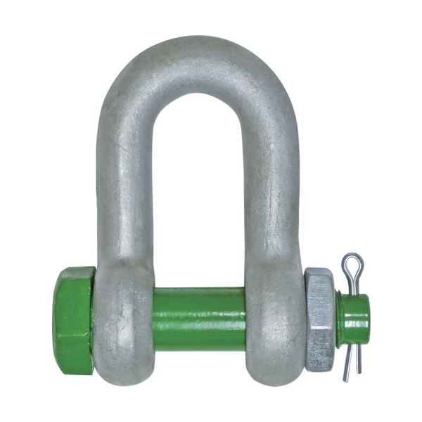 大洋製器工業 大洋 グリーンピンスタンダードシャックル ストレート・ボルトナット 25t(3300241) GPSB-25T 1個（直送品）