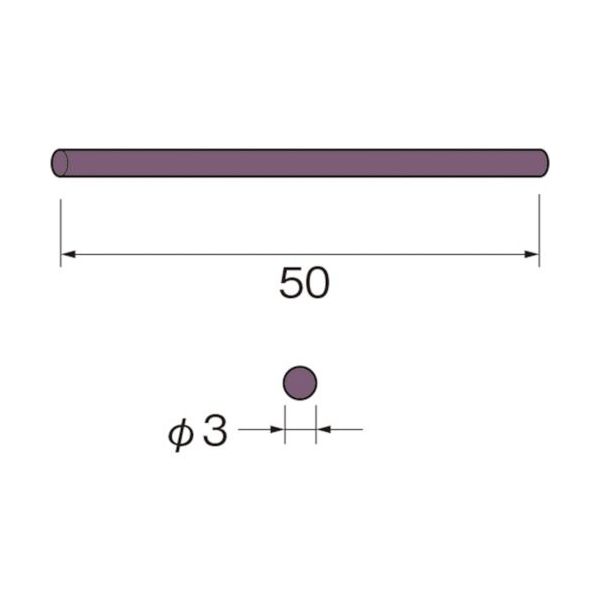 日本精密機械工作 リューター セラミックスティック砥石 G5131 1袋(1本) 543-4264（直送品）