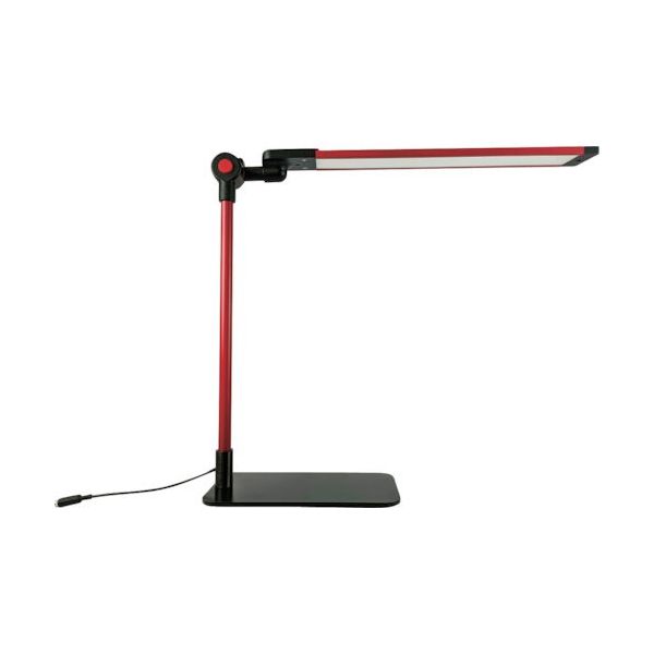 日機 卓上式LED面発光型ライト 14W AC100V 本体色:赤 NLUD10BD-AC-RED 1枚(1台) 253-0045（直送品）