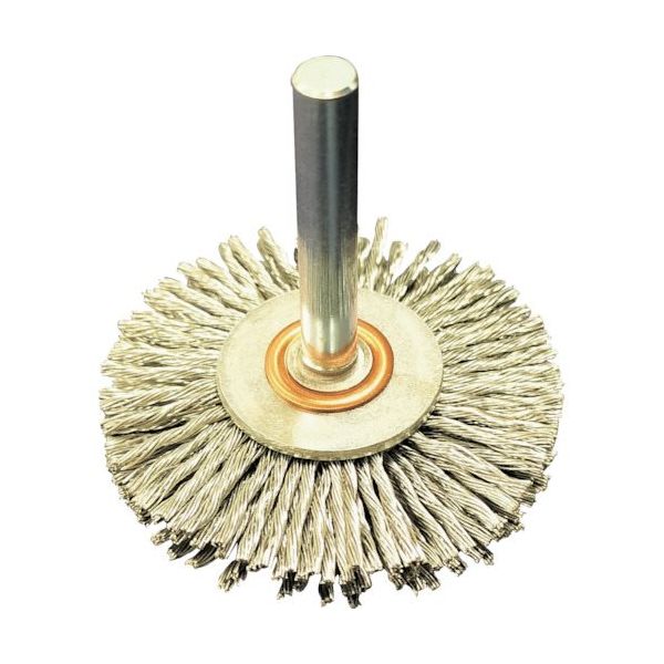 高島産業 軸付ホイールブラシ 電動工具用ホイール型軸付ブラシ BRHシリーズ φ50x6軸 WSA-050 1双(1個) 554-8577（直送品）