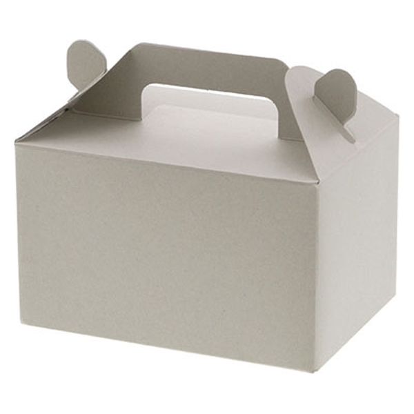 シモジマ 手提ケーキ箱 2~3個用 ナチュラルグレー 4901755712841 1箱(25枚入/袋×20袋)（直送品）