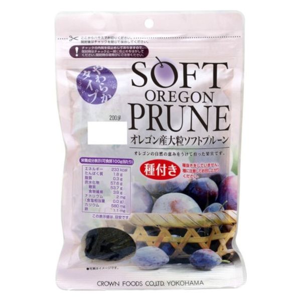 クラウンフーヅ クラウン オレゴン大粒ソフトプルーン種付 200g x10 4901488411400 1セット(10個)（直送品）