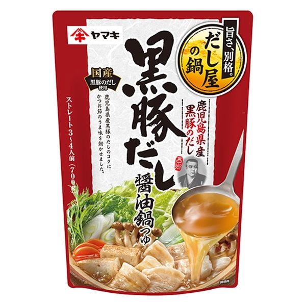 ヤマキ 黒豚だし醤油 鍋つゆ 700gx12 4903065212257 1セット(12個)（直送品）