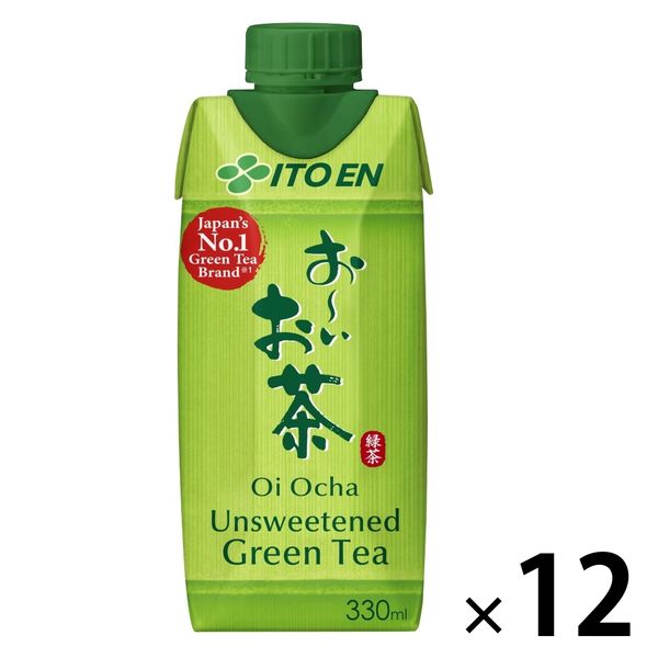 伊藤園 おーいお茶 緑茶 330ml 1箱（12本入）紙パック キャップ付き