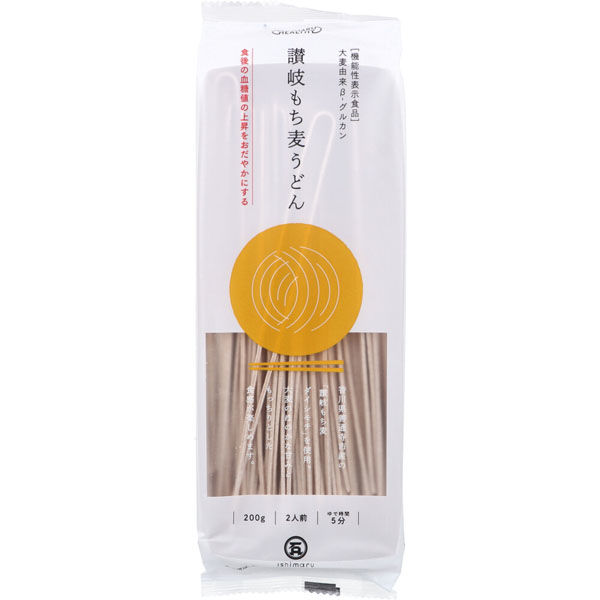 石丸製麺 讃岐もち麦うどん 200g 4901166011915 1セット(1袋(200g入)×10入)（直送品） アスクル