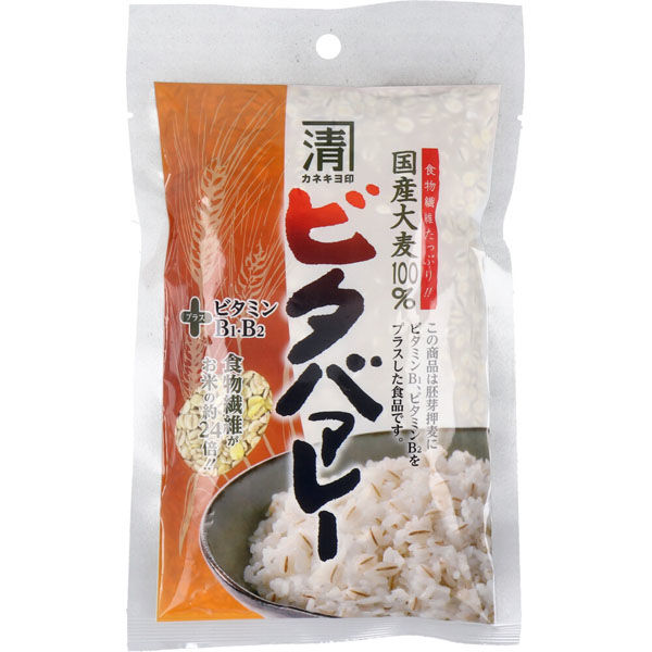 西田精麦 カネキヨ印 国産大麦100% ビタバァレー 200g 4960251500314 1セット(1袋(200g入)×35入)（直送品）