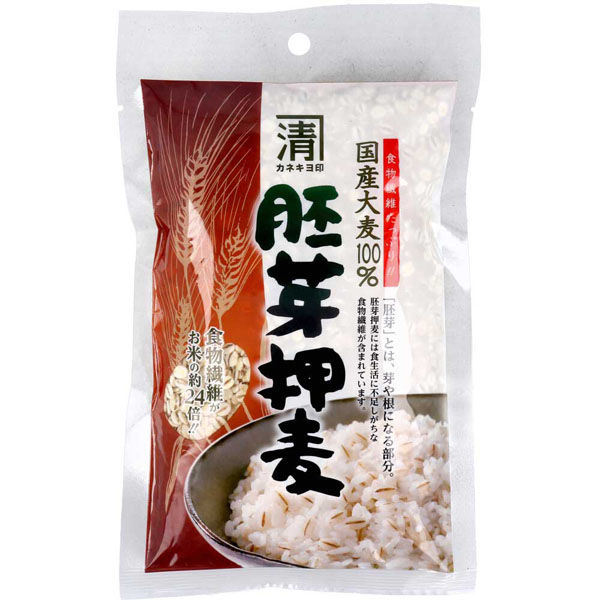 西田精麦 カネキヨ印 国産大麦100% 胚芽押麦 200g 4960251500307 1セット(1袋(200g入)×35入)（直送品）