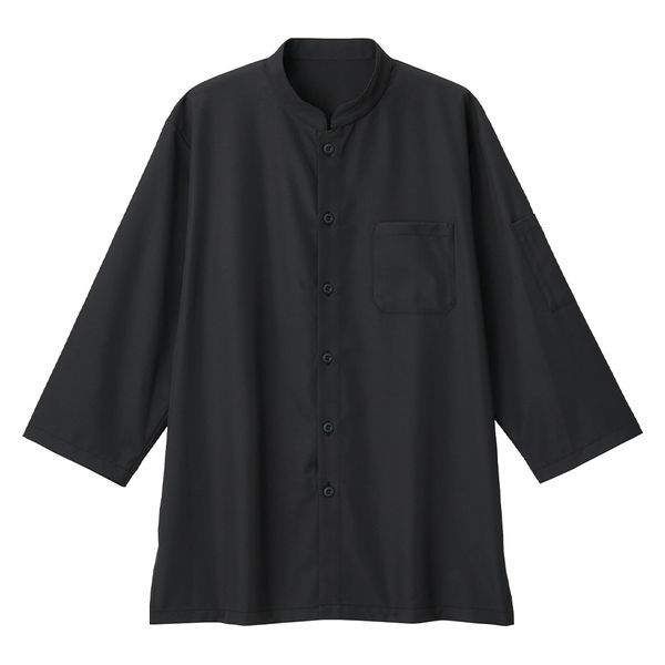 サーヴォ ”吸汗速乾・軽量”男女兼用シャツ七分袖 4L ブラック BL1900-B9 1着（直送品）