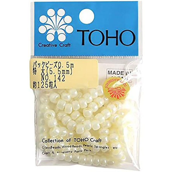TOHO(トーホー) TOHO 特大ビーズ 糸通しビーズ 外径約5.5mm 0.5m