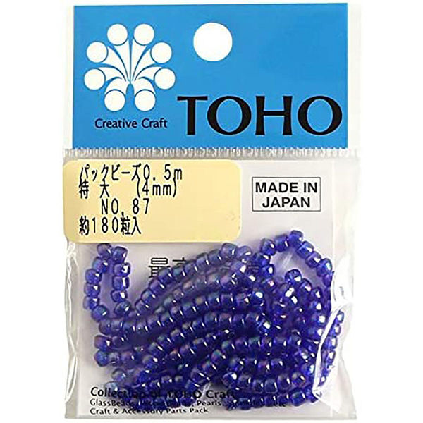 TOHO(トーホー) TOHO 特大ビーズ 糸通しビーズ 外径約4mm 0.5m