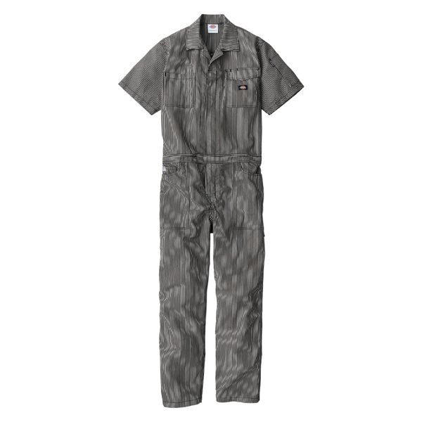 コーコス信岡 Dickies D-7102 ライト ストレッチヒッコリー 半袖ツナギ 