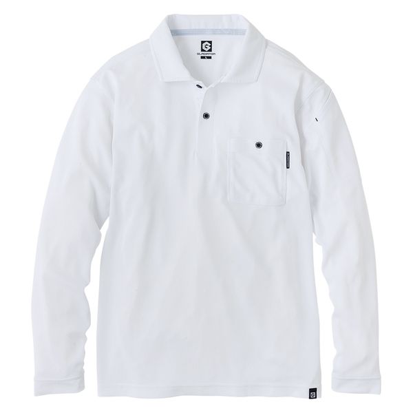 コーコス信岡　GLADIATOR  G-1688  ＭＡＸＤＲＹ ＩＣＥ冷感長袖ポロシャツ  4L ホワイト 1着（直送品）