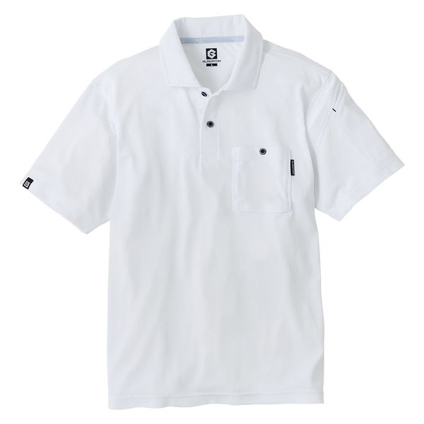 コーコス信岡　GLADIATOR  G-1687  ＭＡＸＤＲＹ ＩＣＥ冷感半袖ポロシャツ  6L ホワイト 1着（直送品）