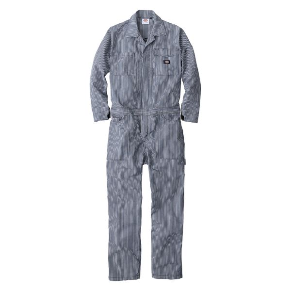 コーコス信岡　Dickies  D-7106  ライト　ストレッチヒッコリー　ツナギ 3L ネイビー 1着（直送品）