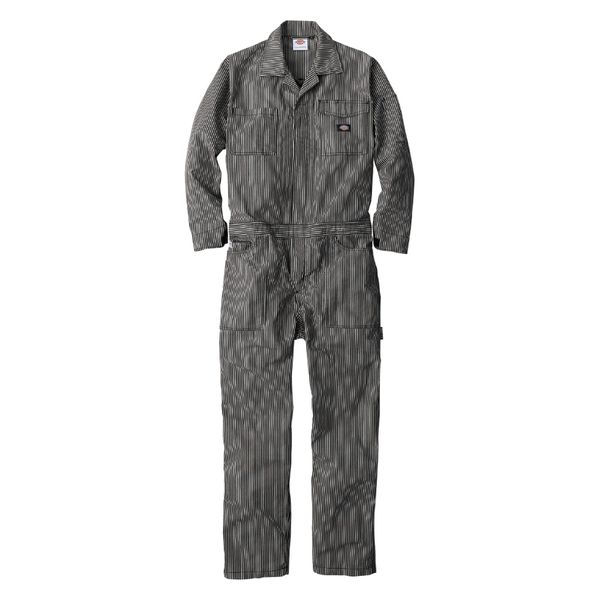 コーコス信岡　Dickies  D-7106  ライト　ストレッチヒッコリー　ツナギ LL ブラック 1着（直送品）