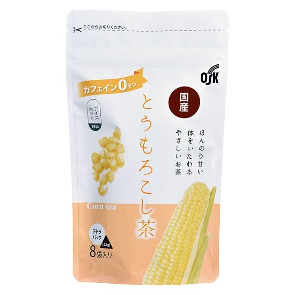 小谷穀粉 国産とうもろこし茶ティーバッグ 1袋（8バッグ入