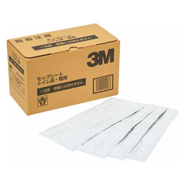 3M ウエット ディスポーザブル モップ（トイレ掃除 床 壁用） 1箱（30枚入） スリーエム ジャパン