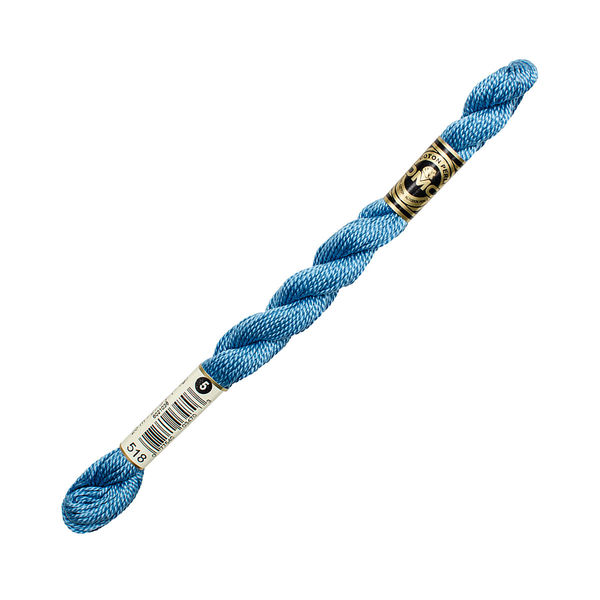 ディー・エム・シー DMC 5番糸 刺繍糸 #518 DMC5-518 1箱/12カセ入（直送品）