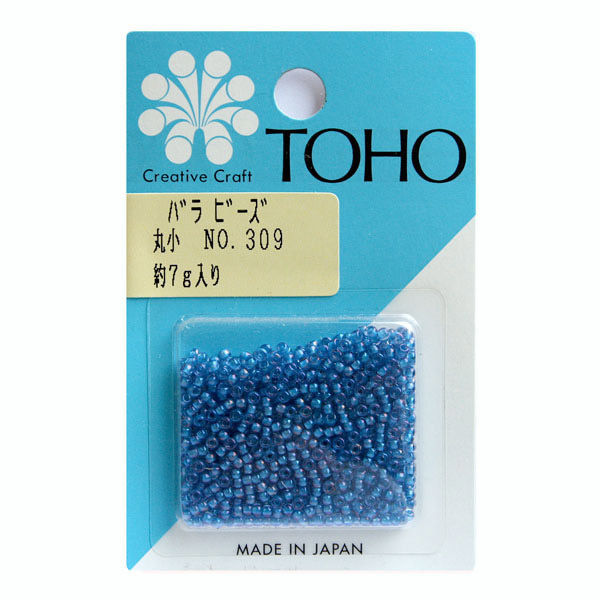 TOHO 丸小ビーズ バラパックビーズ 外径約2.2mm 約7g入り No.309