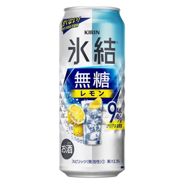 キリンビール キリン 氷結 無糖レモン 9% 缶 500ml x24 4901411110868 1セット(24本)（直送品）
