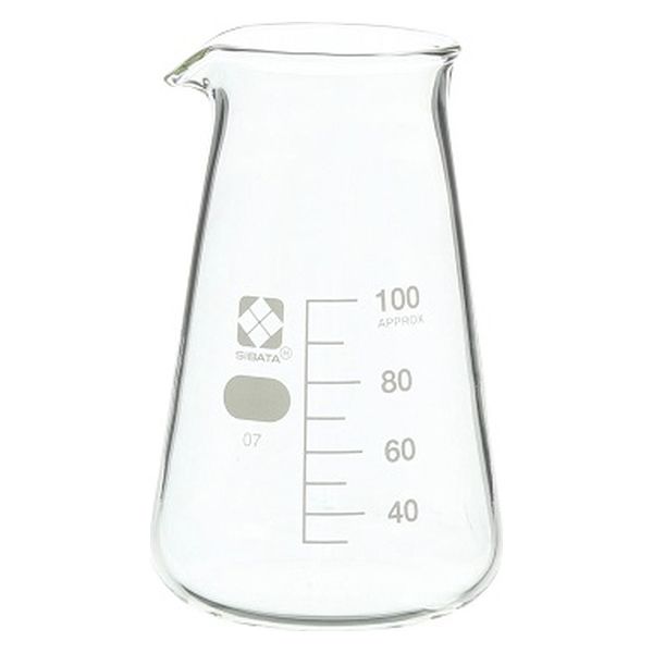 柴田科学 柴田 コニカルビーカー(目安目盛付) 24910701 100ML(010050-100A) 1個（直送品）