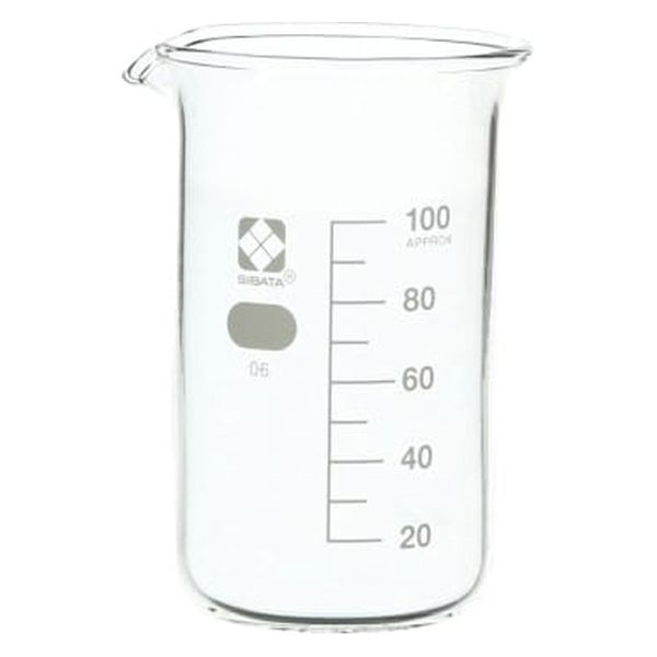 柴田科学 柴田 トールビーカー(目安目盛付) 24910601 100ML(010040-100A) 1個（直送品）