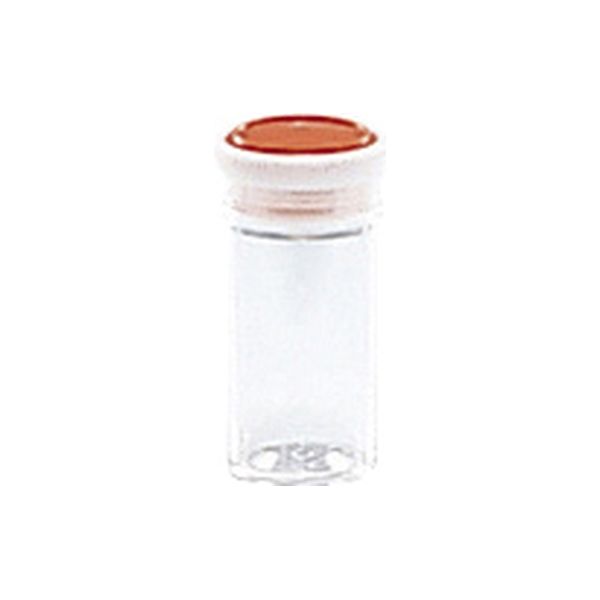 シントー化学 スチロール瓶 透明(押込蓋) 10259103 フタ:オレンジ(基本色) 101-59204(25CC) 1個（直送品）