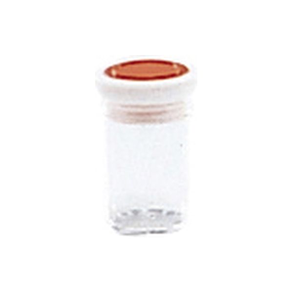 シントー化学 スチロール瓶 透明(押込蓋) 10259101 フタ:オレンジ(基本色) 101-59202(10CC) 1個（直送品）