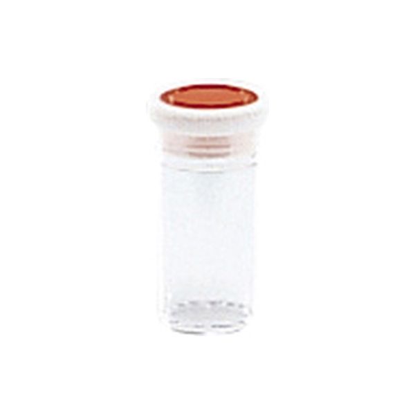 シントー化学 スチロール瓶 透明(押込蓋) 10259102 フタ:オレンジ(基本色) 101-59203(15CC) 1個（直送品）