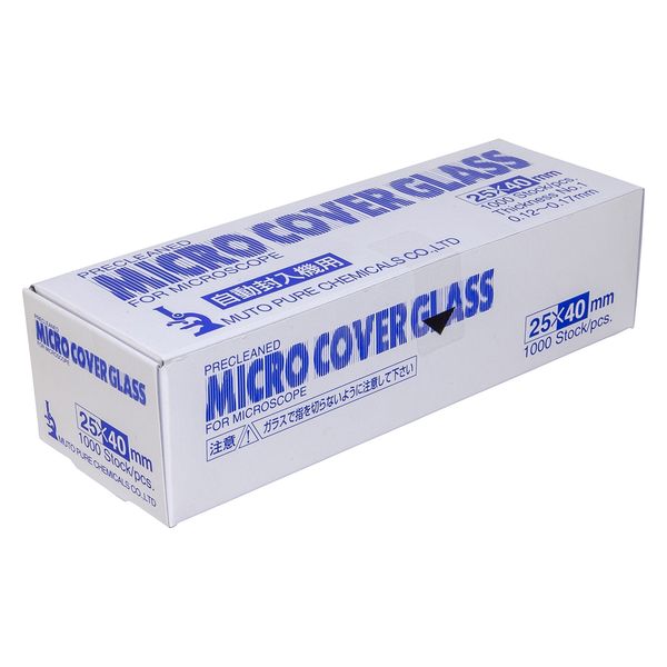 武藤化学 カバーグラス(オート用) 10274509 25402(25X40MM)1000マイ 1箱(1000入)（直送品）