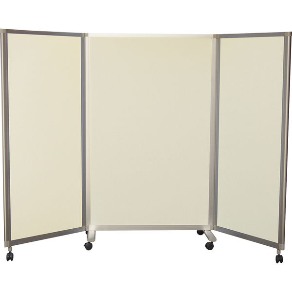 東京ブラインド工業 吸音3連スクリーン(抗ウイルス・制菌 両面吸音 25304000 FTSV211411(アイボリー) 1台（直送品）