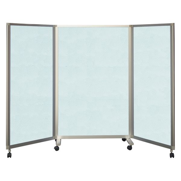 東京ブラインド工業 吸音3連スクリーン(抗ウイルス・制菌 両面吸音 25304002 FTSV211414(ブルー) 1台（直送品）