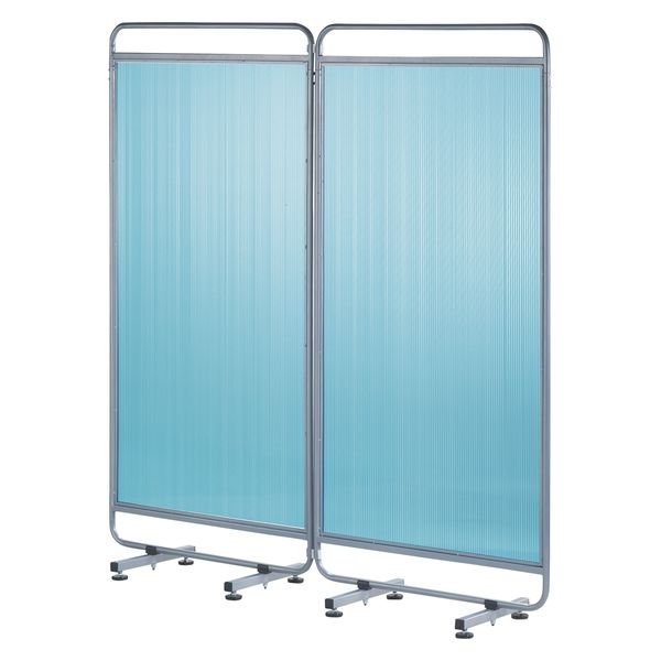 西村製作所 エレガントスクリーンW W 24321901 クリアブルー W1430XD300XH1466MM 1台（直送品）