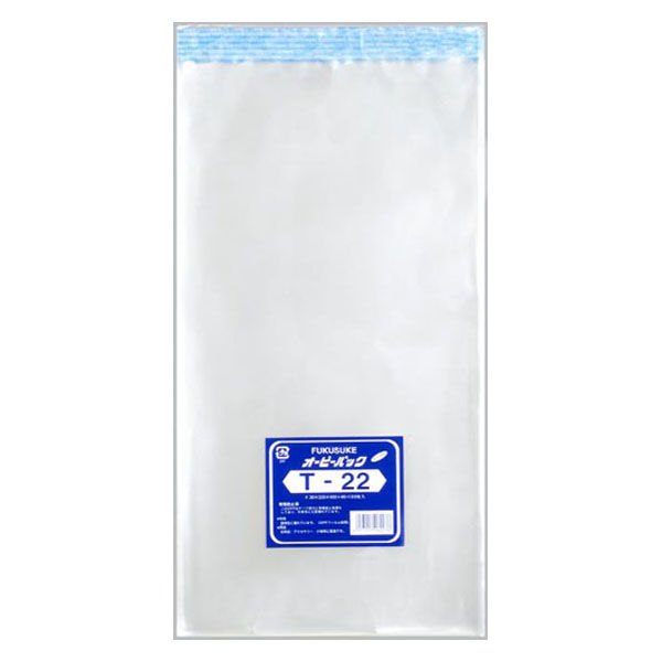福助工業 テープ有 OPP袋 オーピーパック T-22 100枚入 00096079 1ケース(10個(1個×10)（直送品）