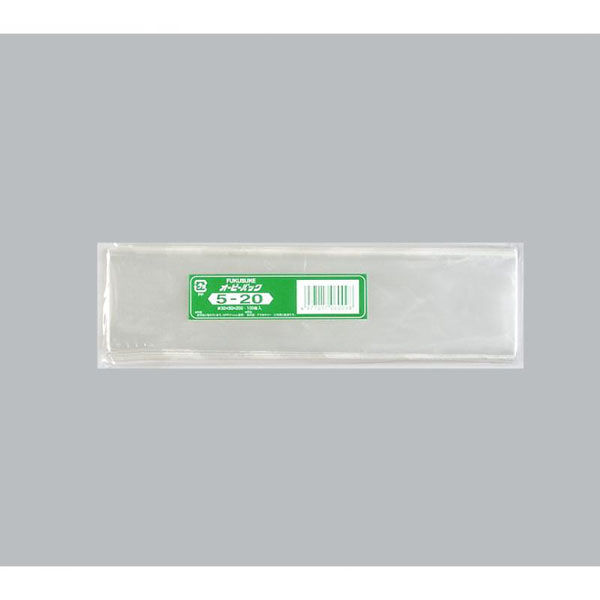 福助工業 テープ無 OPP袋 オーピーパック No.5-20 100枚入 00107435 1ケース(10個(1個×10)（直送品）