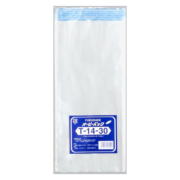 福助工業 テープ有 OPP袋 オーピーパック T-14-30 100枚入 00107481 1ケース(10個(1個×10)（直送品）